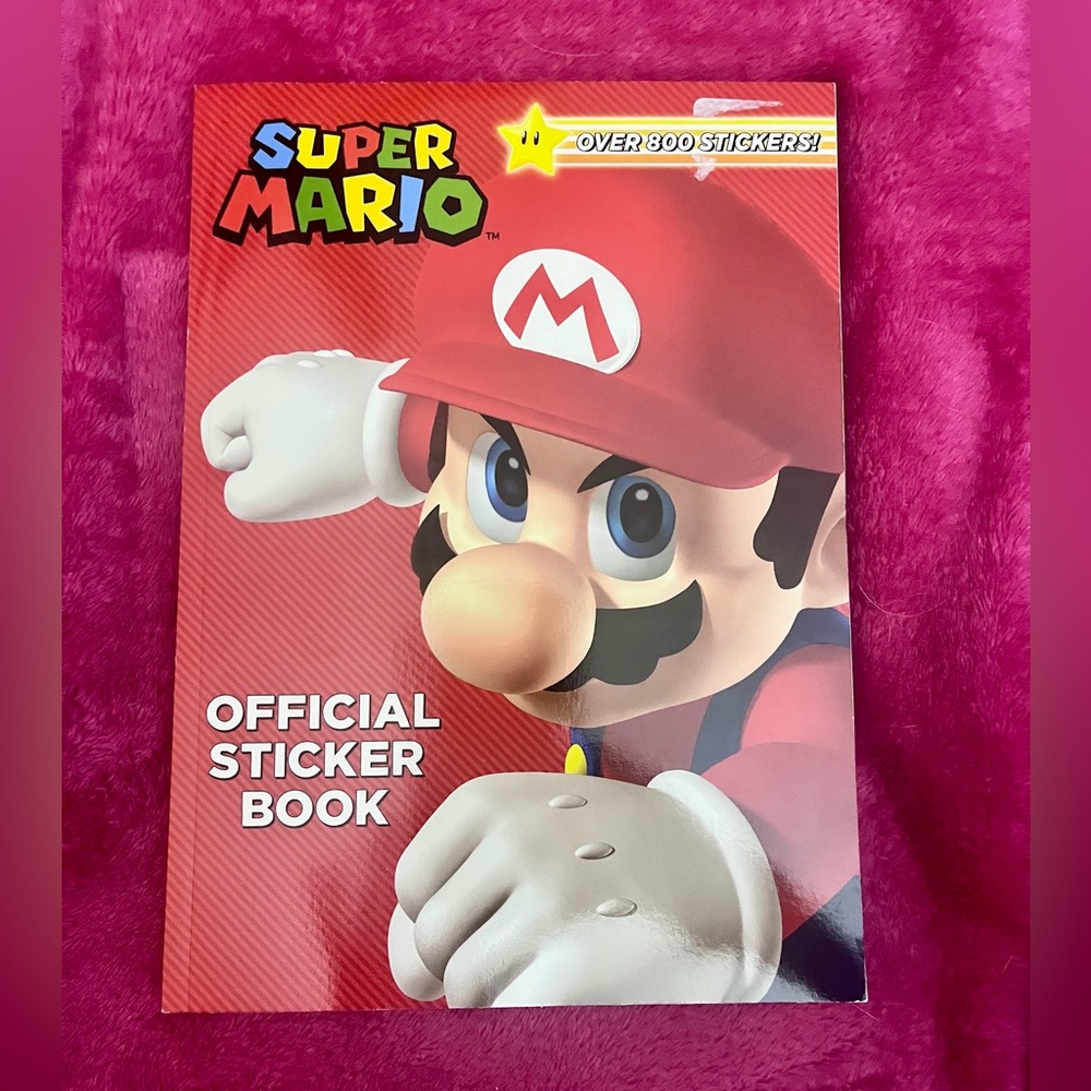 Super Mario Official Sticker Book - by Random House (Paperback) NEW